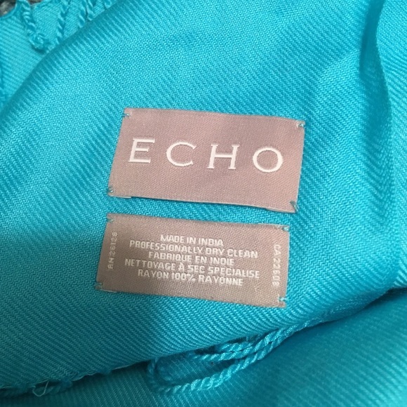 ⚡️flash sale⚡️Echo pashmina teal. Never worn. - Picture 3 of 3